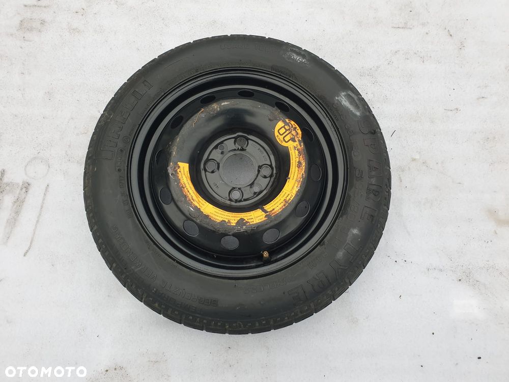 Koło Dojazdowe zapasowe Fiat 500 4x98 135/80 R14 Demontaż - 1