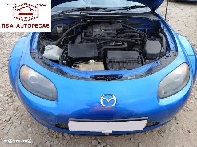 Mazda MX 5 Sport NC para peças 170cv 2.0 Gasolina MZR LF-VE  Parachoques Frente Completa Rádio Jantes Faróis Portas Vidro Motor Tampa Mala Farolim Farolins Xenon Pre LCI - 4