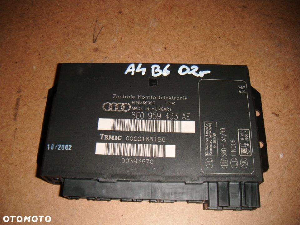 audi a4 b6 02r moduł komfortu - 1