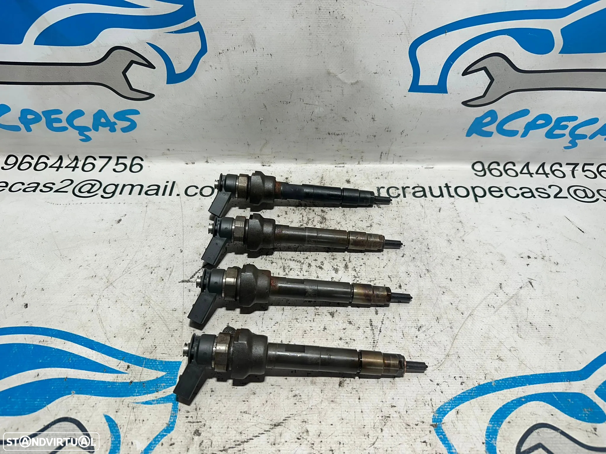 .Conjunto de 4 injetores Bosch BMW 2.0D 16v N47D20 N47 N47N 116D 118D 316D 318D 118cv 143cv 2006 - 2016 - 4