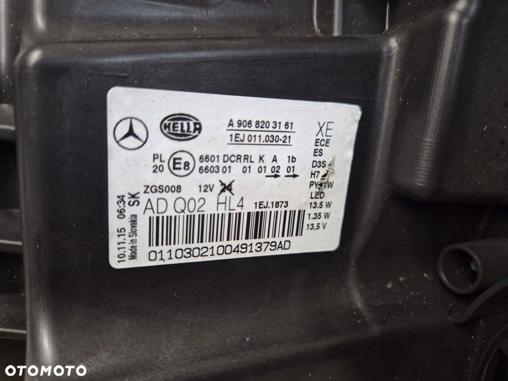 Reflektor Przód strona lewa Mercedes-Benz Sprinter W906 A9068203161 - 15
