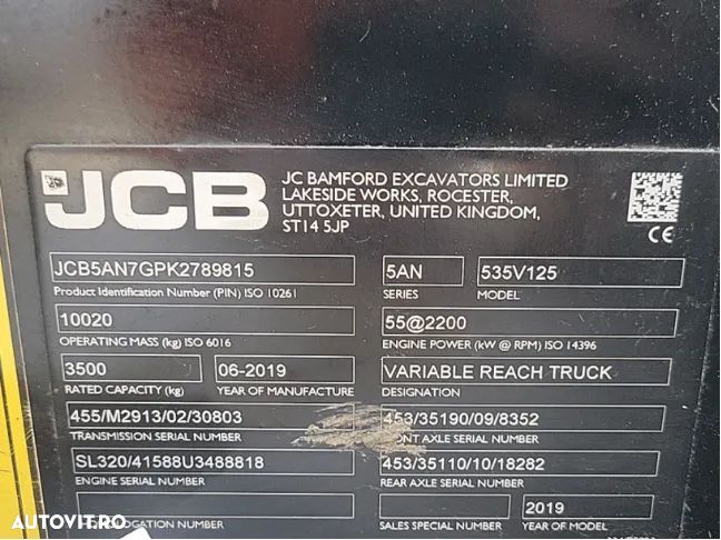 JCB 535-125 Incarcator Telescopic/Teleskoplader, 4x4x4, Top !!! - 8