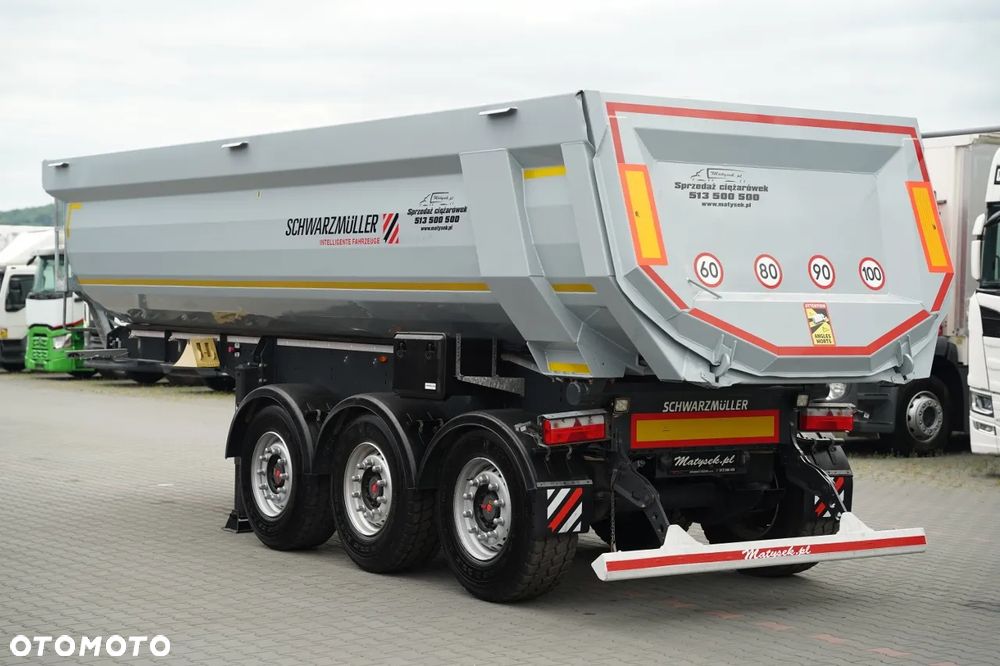 Schwarzmuller WYWROTKA / 26 m3 / STALOWA RYNNA / STANDARD / OŚ PODNOSZONA / SAF - 6