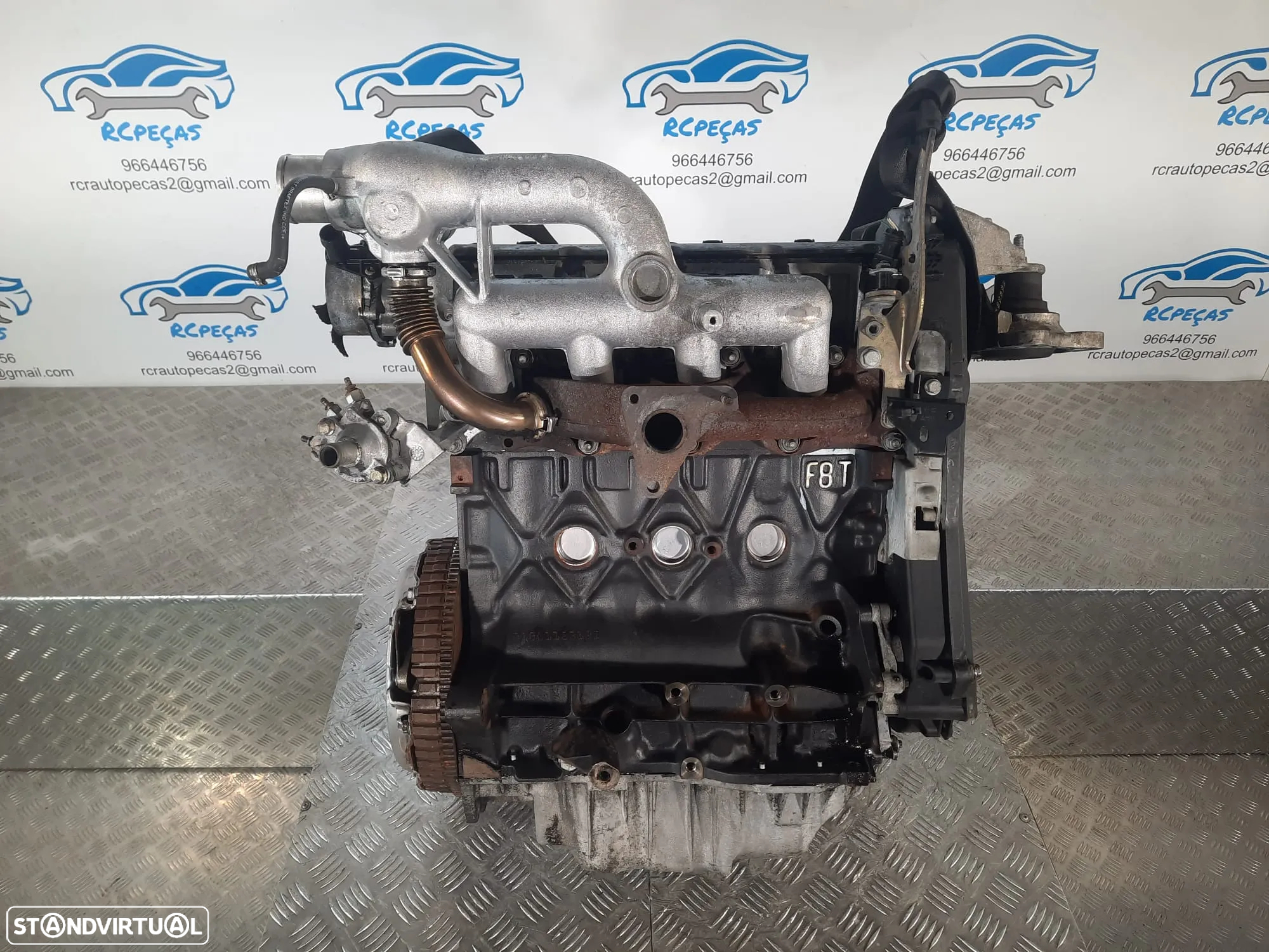 MOTOR COMPLETO 1.9 DCI 8V 102CV F9QK732 F9Q732 RENAULT SCÉNIC I 1 MK1 MOTOR ARRANQUE ALTERNADOR BIMASSA COMPRESSOR EMBRAIAGEM BOMBA DIRECAO INJETORES - 10