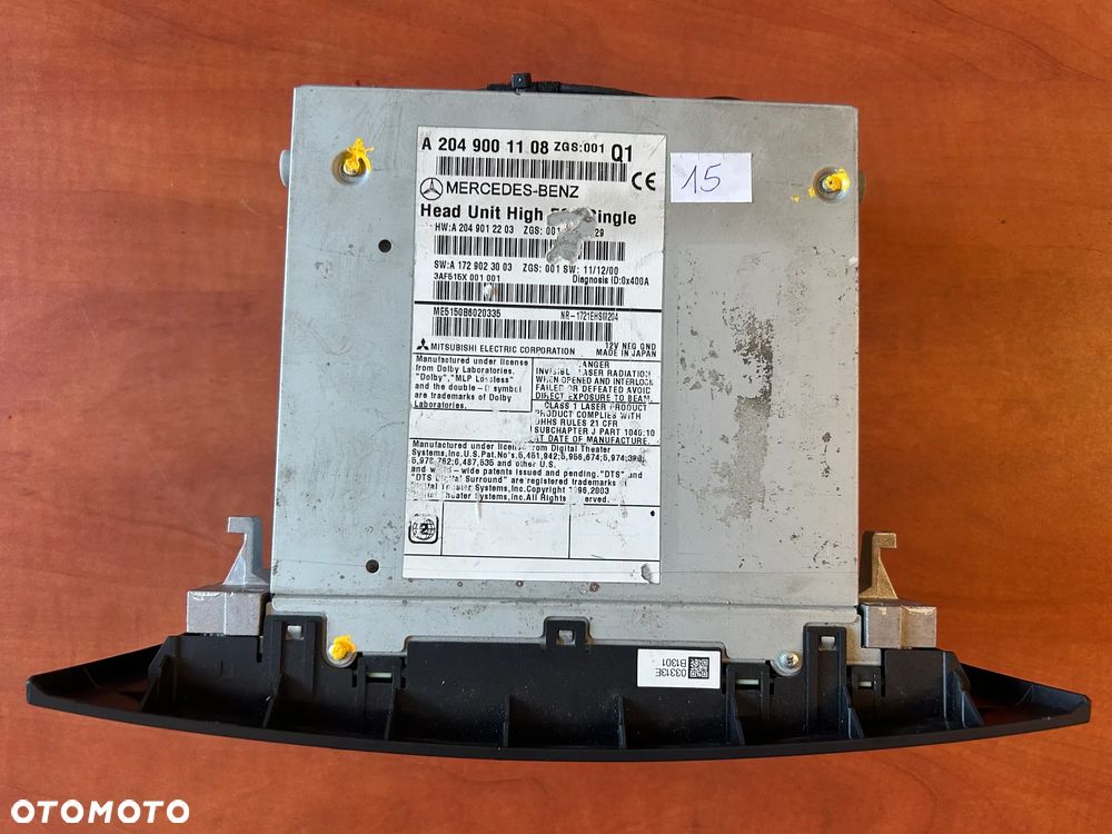 RADIO CD NAWIGACJA A2049001108 MERCEDES W204 - 2