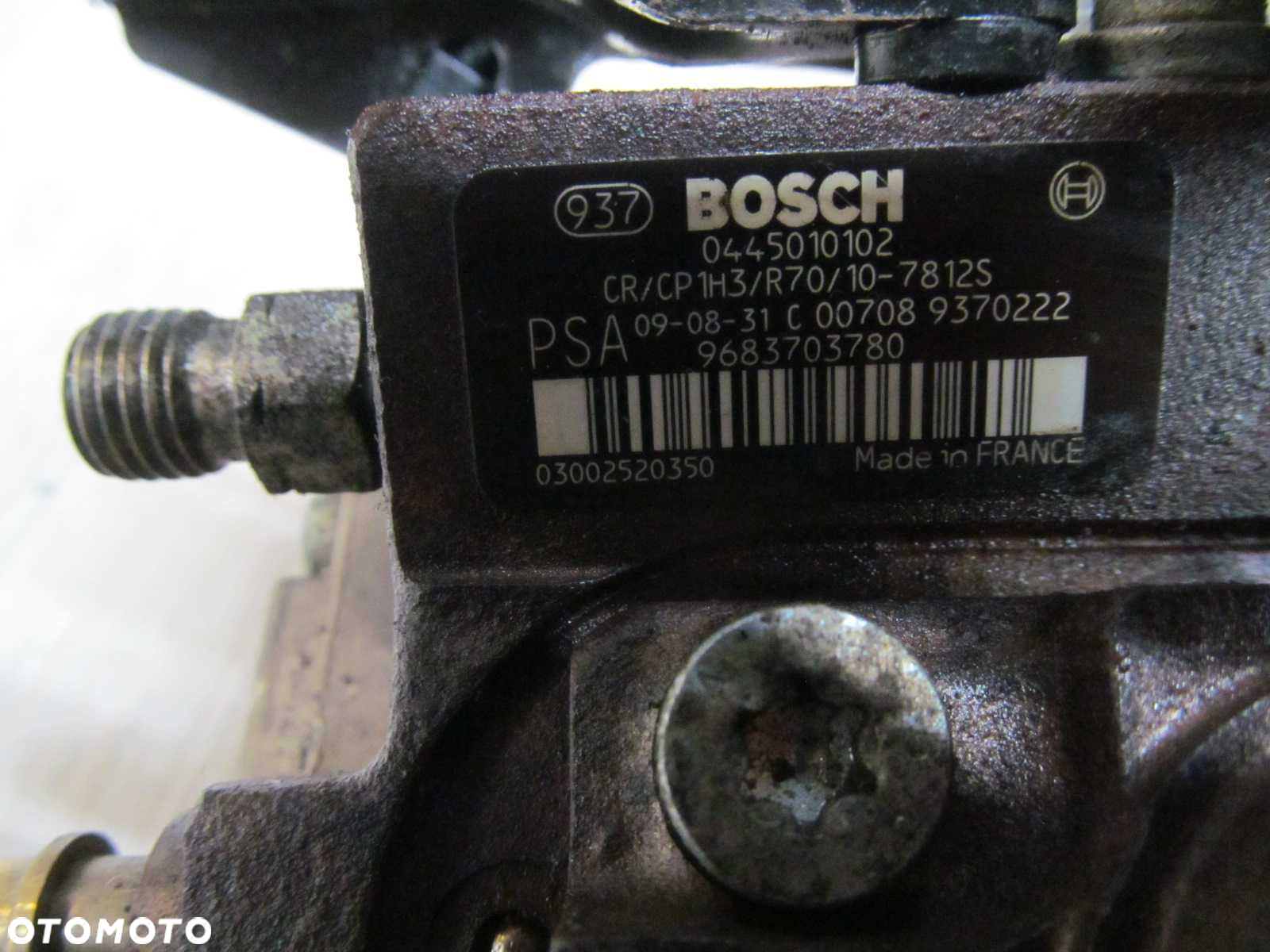 PEUGEOT CITROEN 1.6 HDI POMPA WTRYSKOWA 0445010102 9683703780 - 5