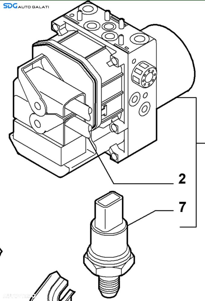 Unitate Modul Pompa ABS Rover MG ZS 2001 - 2005 Cod 0265216803 0273004537 [X4296] - 1