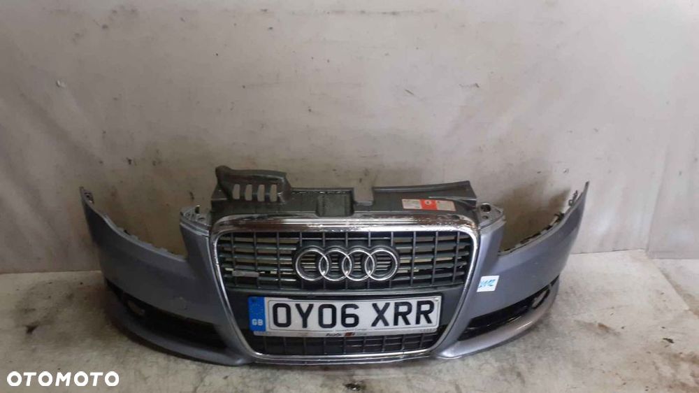 + ZDERZAK PRZÓD PRZEDNI DO AUDI A4 B7 S-LINE LY7H SZARY HALOGENY - 1