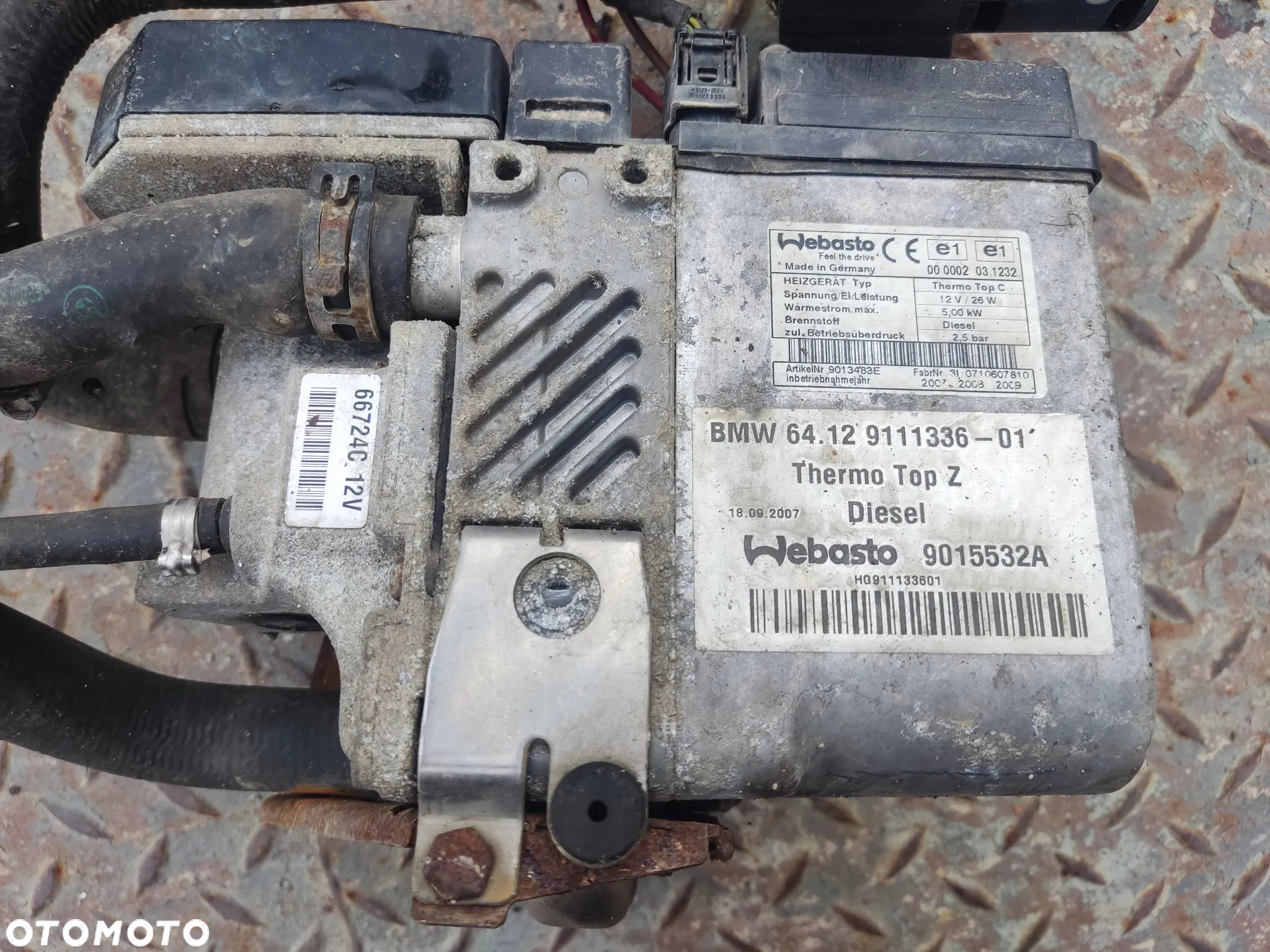 BMW E65 OGRZEWANIE POSTOJOWE WEBASTO 9111336 - 3