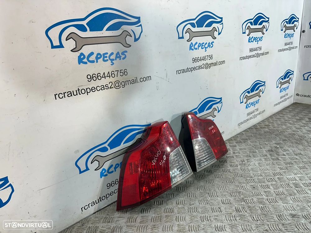 .Conjunto Farolins Tras Traseiros Esquerda Direita Originais Volvo S40 Mk2 II 2003 - 2012