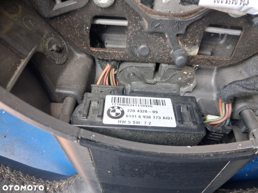 BMW E60 E61 E63 E64 LCI KIEROWNICA AIRBAG kompletna skóra ładna odpalana na guzik poduszka - 5