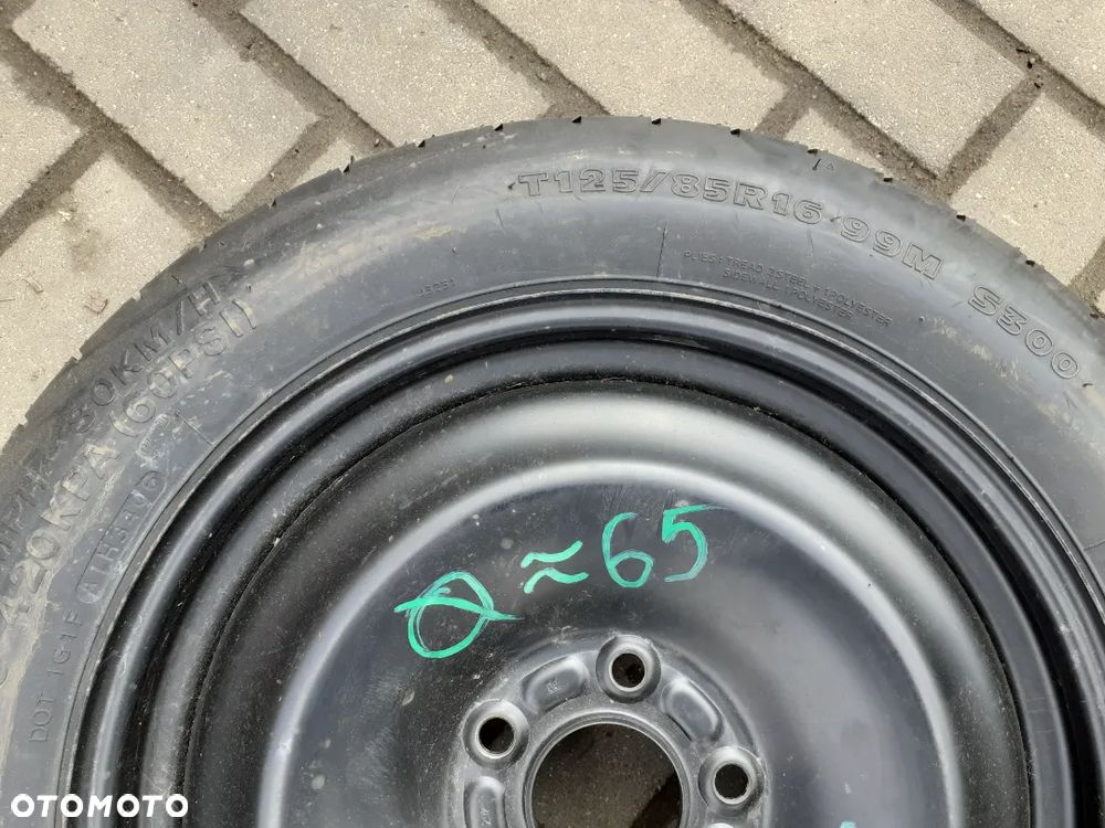 # DOJAZDÓWKA KOŁO DOJAZDOWE ZAPAS ZAPASÓWKA FORD 5X108 - 2