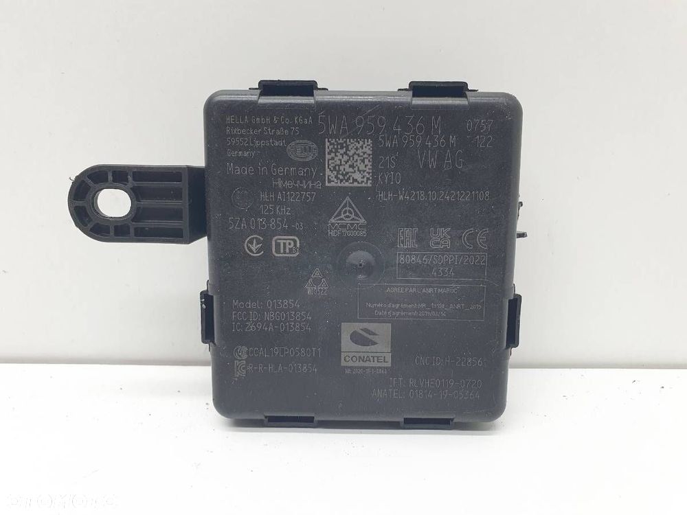 MODUŁ STEROWNIK KEYLESS DRZWI VW CRAFTER II 5WA959436M ORYGINAŁ - 1