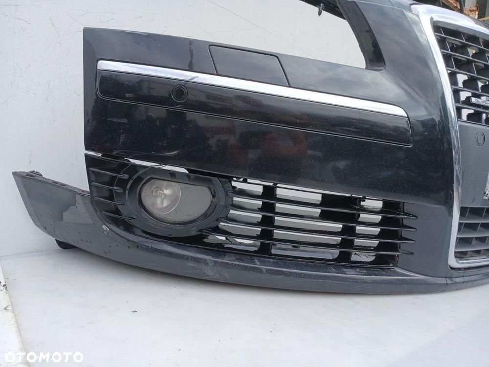 ZDERZAK PRZÓD PRZEDNI AUDI A8 D3 LIFT CZARNY PDC SPRYSKI 4E0807437AA - 7