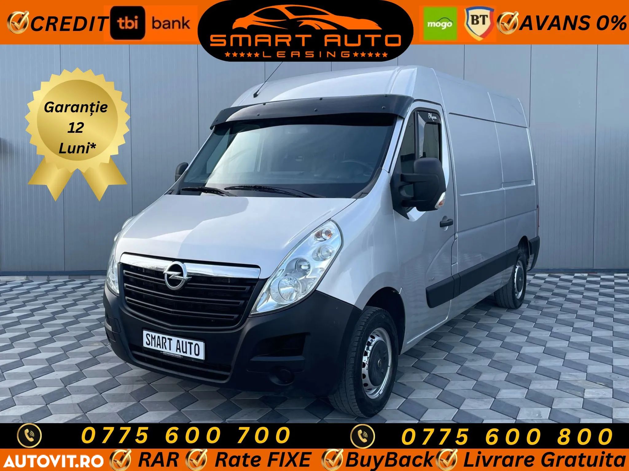 Opel Movano 2.3Cdti//EURO6//L2H2//2019//Rate FIXE cu AVANS Zero//TBI//BT//Mogo - 1