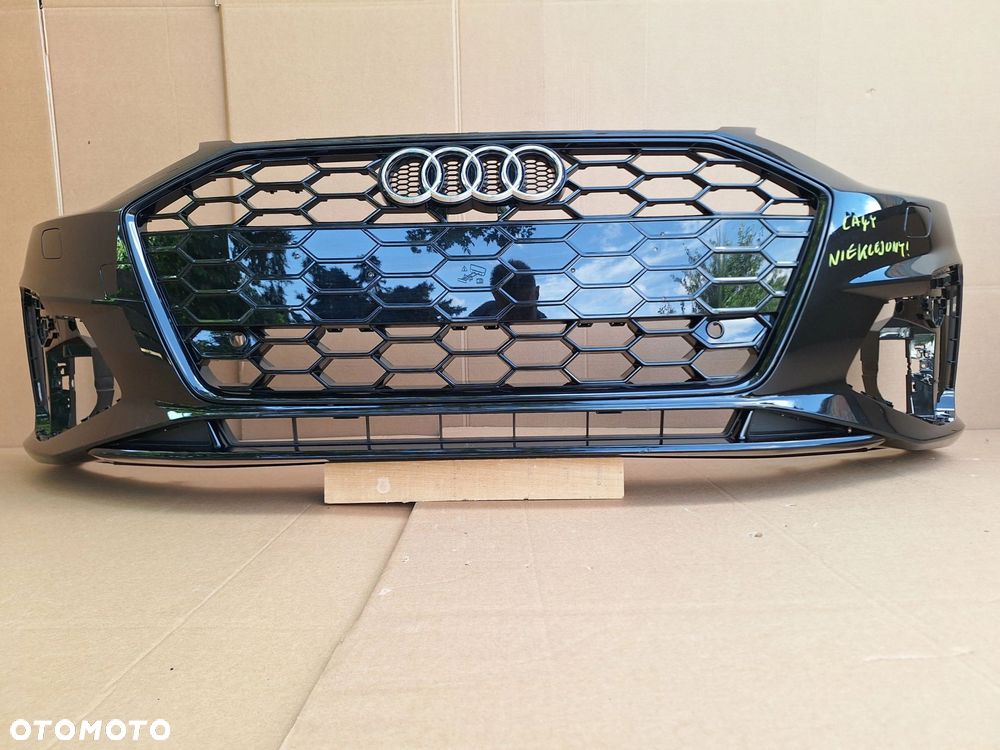 AUDI A4 B9 S4 S-LINE LIFT 20-24 BLACK 8W0 CAŁY NIE KLEJONY! SUPER STAN KOLOR: Mythosschwarz LY9T ZDERZAK PRZÓD PRZEDNI O