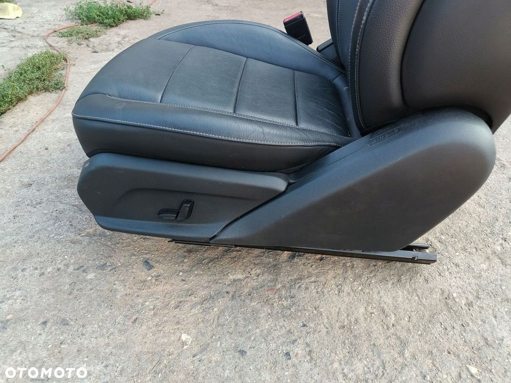 MERCEDES E KLASA W213 FOTEL PASAŻERA LEWY GRZANY CZARNA SKÓRA - 5