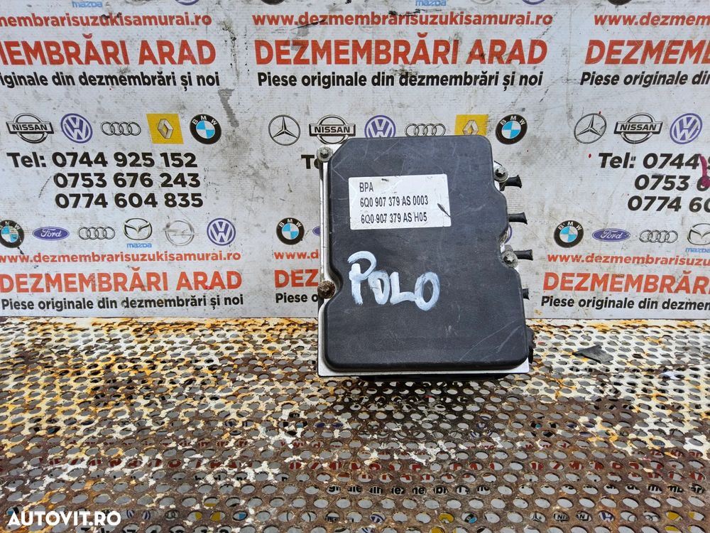 Modul ABS Vw Polo 9n cod 6q0907379as unitate abs ecu calculator abs fabia ibiza - 1