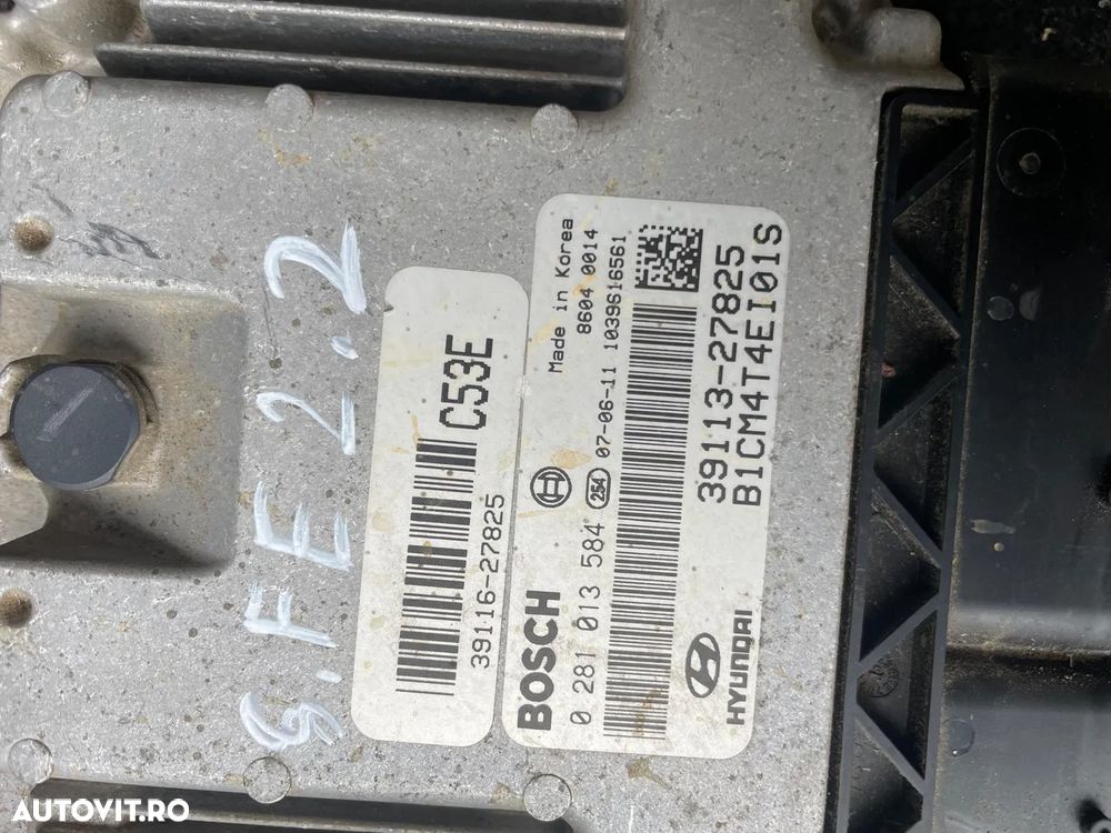 Calculator ECU motor Hyundai Santa Fe 2.2 39113-27825 C53E 0281013584 - 2