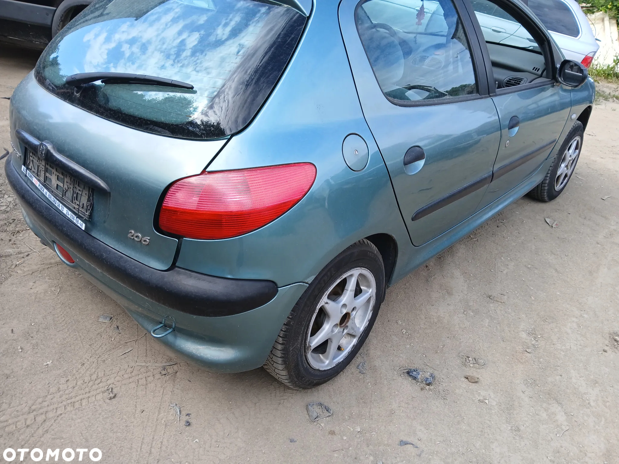 peugeot 206 5D KRV maska pokrywa silnika klapa bagażnika zderzak lampa reflektor pas przedni stop - 3