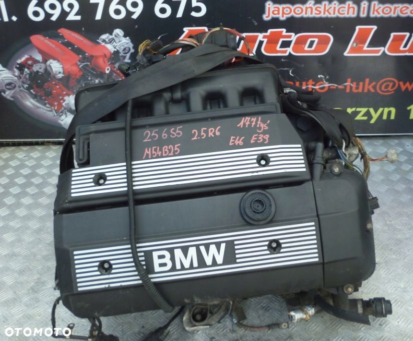 SILNIK KOMPLETNY BMW E46 E39 2.5 R6 M54B25 256S5 177 TYS - 1