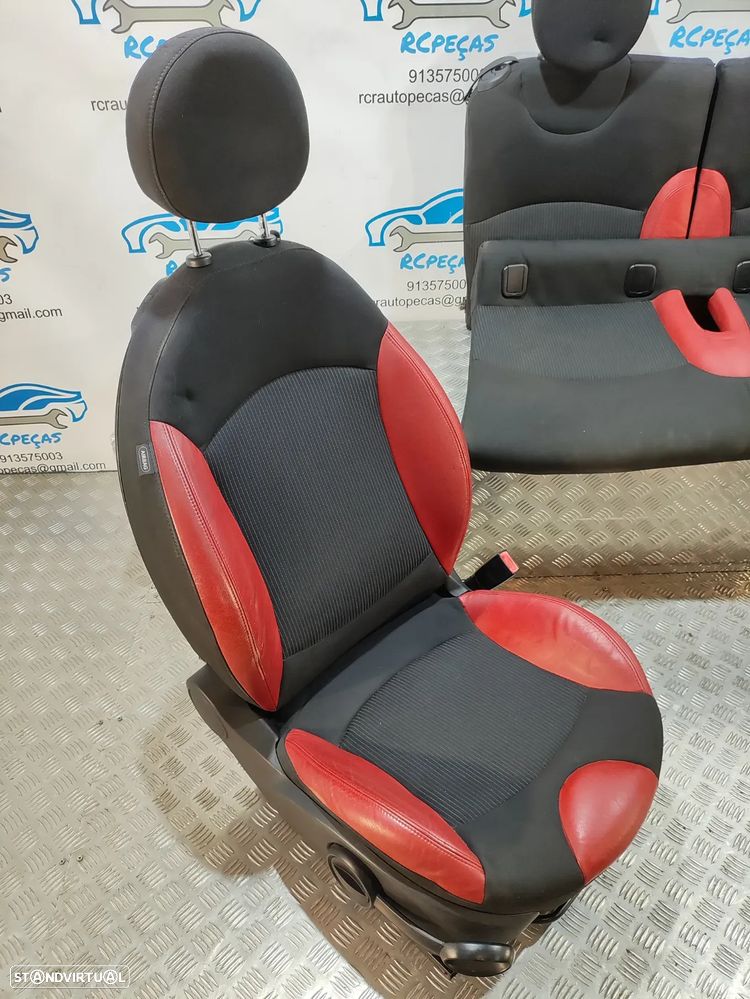 BANCOS PELE TECIDO AIRBAG MINI COOPER S R57 CABRIO CABRIOLET R56 - 6