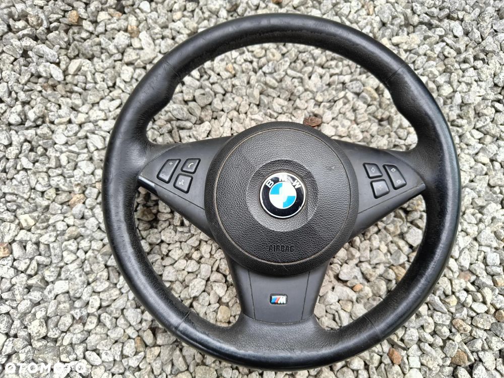 BMW E60 E61 M-PAKIET KIEROWNICA SKÓRZANA PALONA NA PRZYCISK