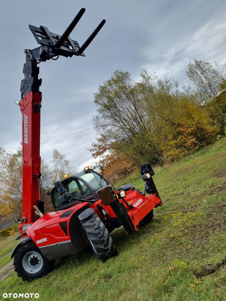 Manitou MT1840 Ładowarka Teleskopowa 18 metrów jak nowa z salonu Import Norwegia Rozsuwanie wideł Hydrauliczne. zmiana na łyżkę Hydra. ZERO LUZÓW Wycieków Maszyna z Gospodarstwa nie katowana - 4