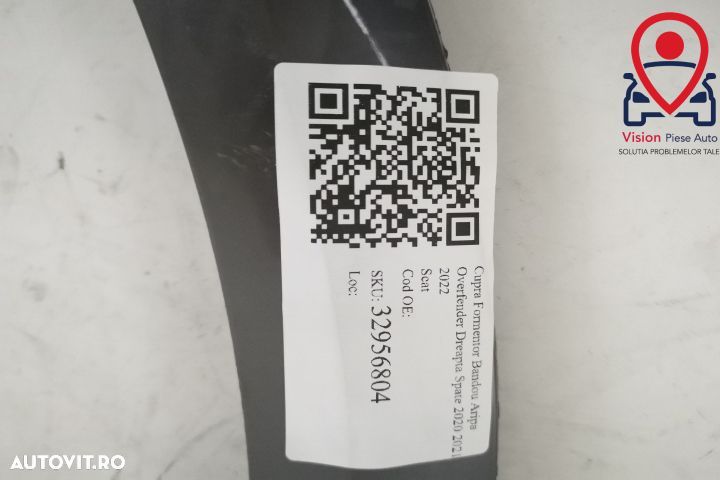 Cupra Formentor Bandou Aripa Overfender Dreapta Spate 2020 2021 2022 S - 7