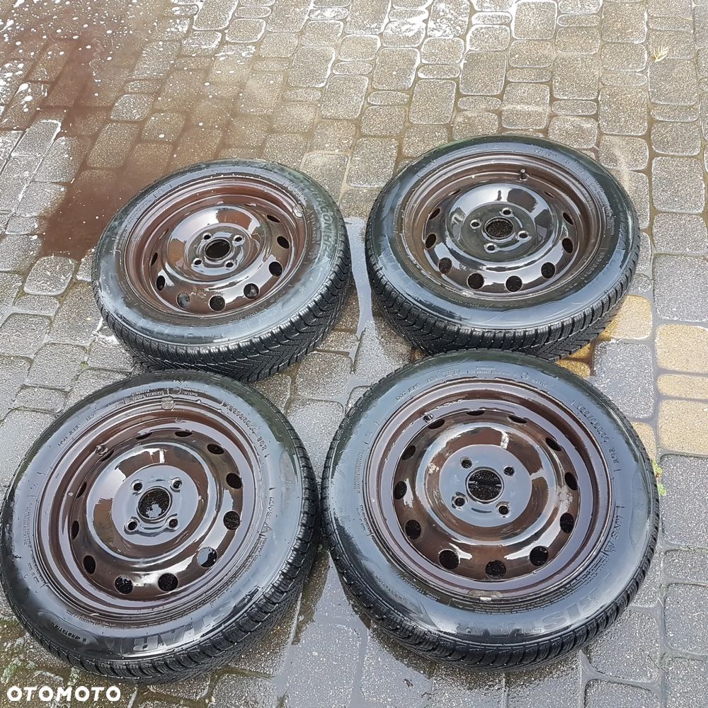 Koła felgi felga koło opony zimowe 155/65/14 4×100  5.5J piasta 54.1mm pasuja do Hyundai i10 i20 Accent Getz Kia Rio Picanto Toyota Yaris Suzuki Baleno Mazda Demio 323 - 6