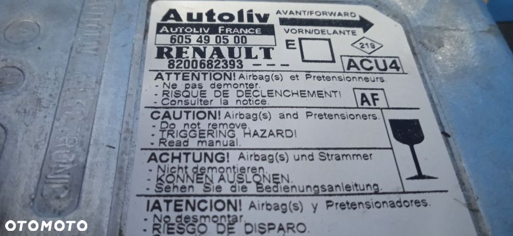 Moduł sensor Airbag Renault Megane II 605490500 - 3