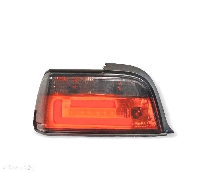 FAROLINS TRASEIROS LED BMW SERIE 3 E36 COUPE CABRIO 90-99 VERMELHO ESCURECIDOS - 1