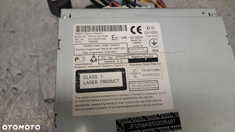 Stacja multimedialna RADIO NAVI Toyota GT 86 GT86 PZ4730021300 - 5