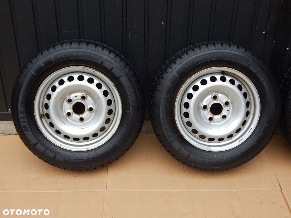 vw t5 koła felgi opony r16 215/65 7f0601027 bieżnik 7.8 i 7.5 - 2