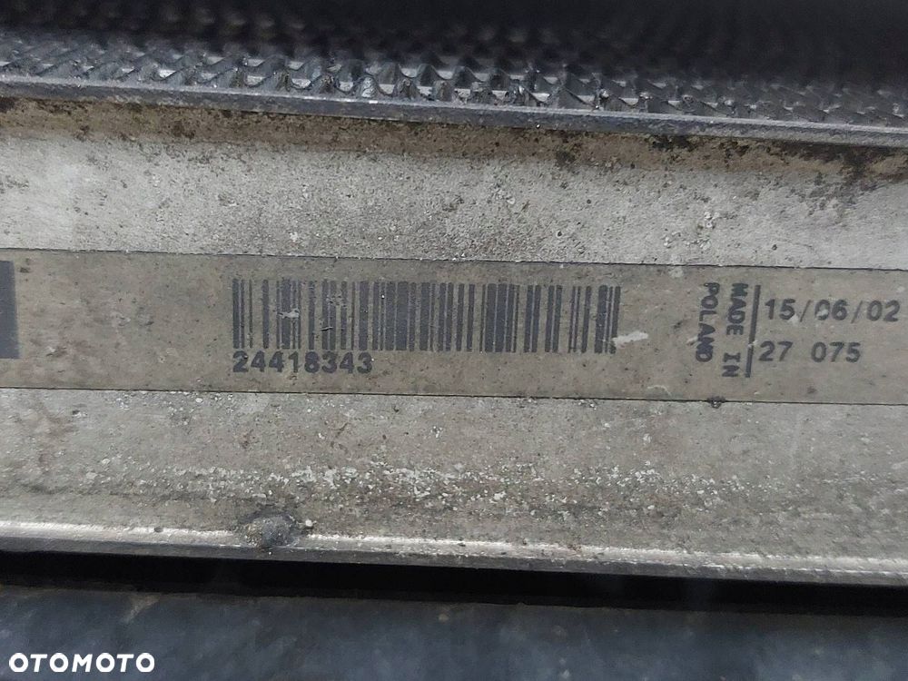 CHŁODNICE KOMPLET + WENTYLATORY OPEL VECTRA C 24418343 24418362 - 5