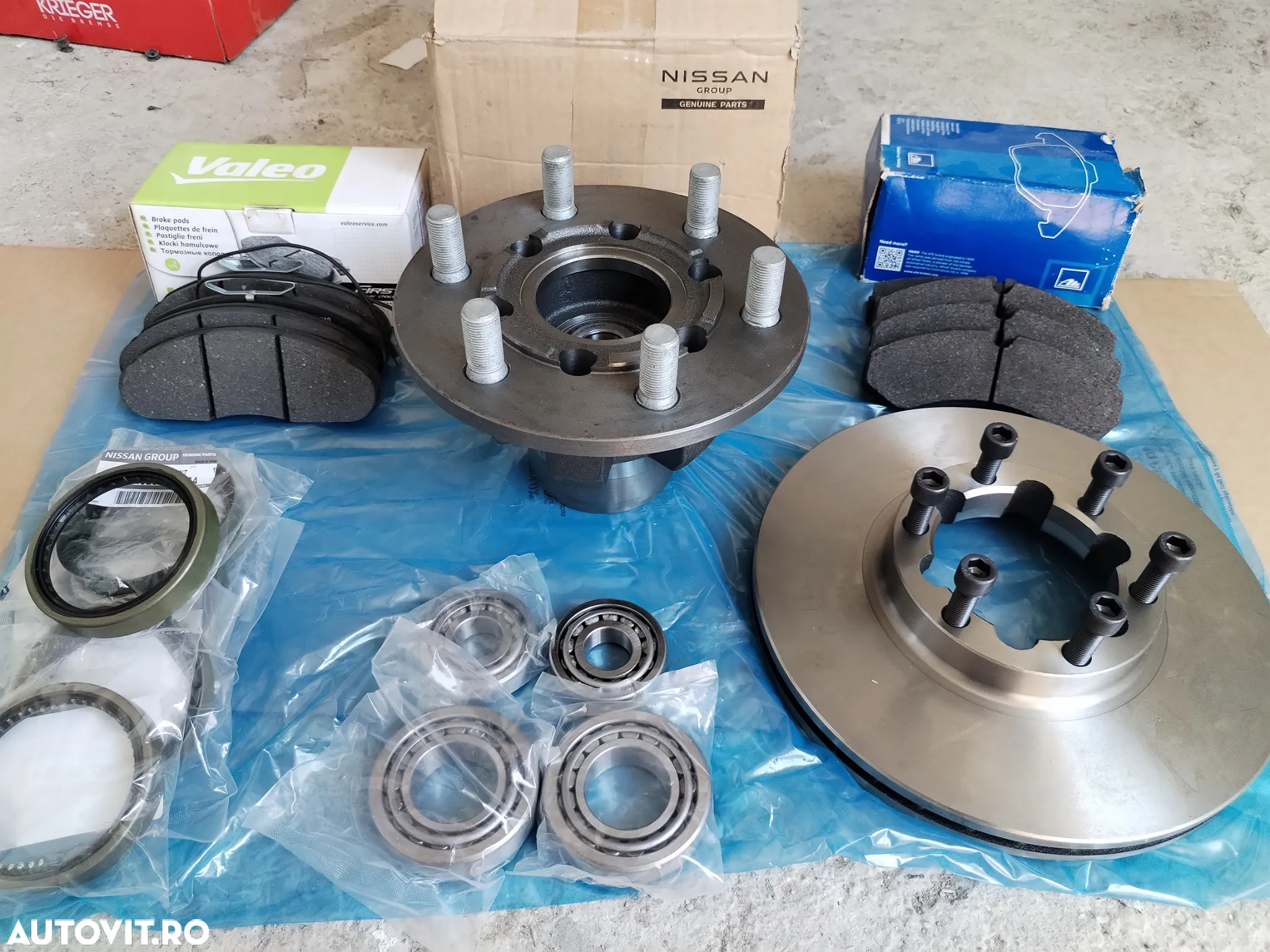 Butuc roata fata NISSAN ATLEON L35 ECO-T100 L35-09 EBRO L35-08 SEMERING ROATA RULMENTI DISC PLACUTE SURUBURI KIT PIVOTARE - 7