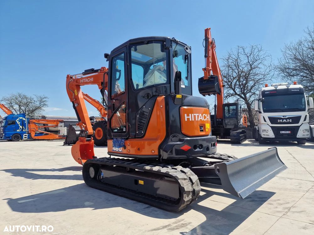 Hitachi ZX48, 5 tone, NOU, CUPLA RAPIDA+3 CUPE noi, Aer conditionat, Instalatia picon pe bratele de excavare, Computer de bord, produs in JAPONIA, posibilitate leasing 5 ani-PROMOTIE 54.500 EUR+Tva - 1