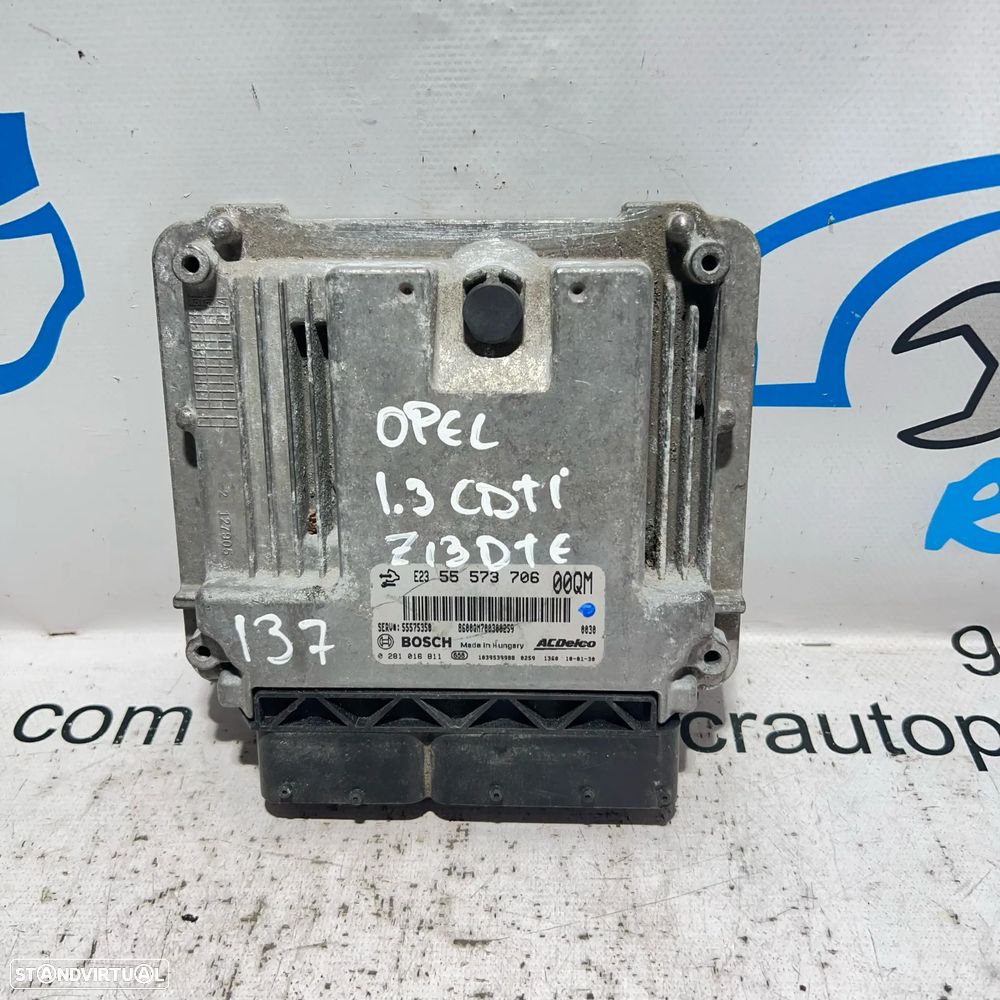 .Centralina Original Motor Bosch GM Opel 1.3 CDTI Z13DTE 55 573 706 / 0 281 016 811 - 1