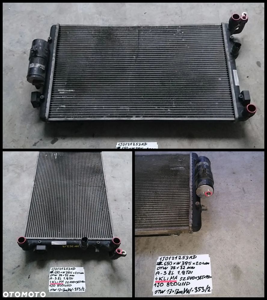 VW AUDI SEAT SKODA CHŁODNICA WODY AUKCJA NR1 - 20