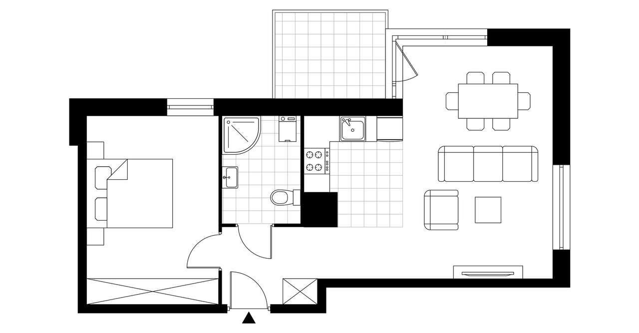 2-pokojowe mieszkanie 49m2 + balkon Bez Prowizji - Pełny obrazek: 5/6
