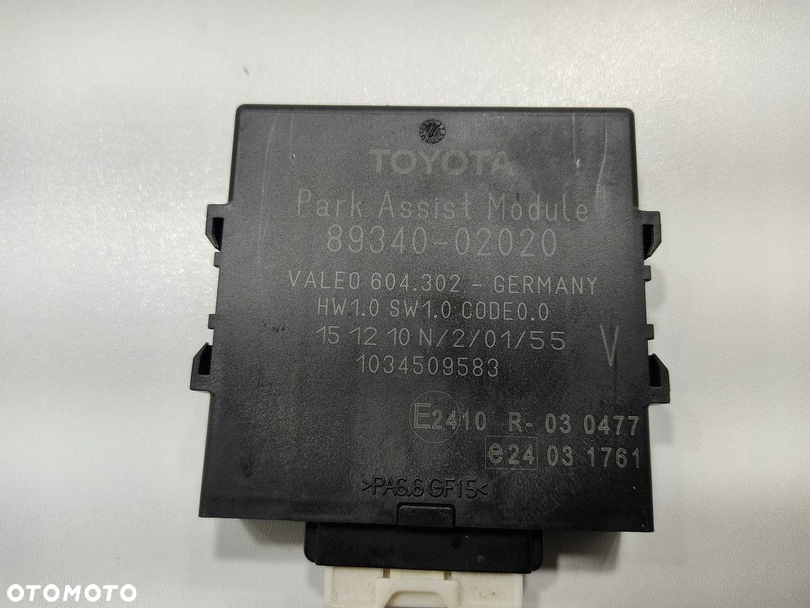 MODUŁ STEROWNIK PARKOWANIA PDC TOYOTA AURIS I E15 89340-02020 2009-12 LIFT - 4