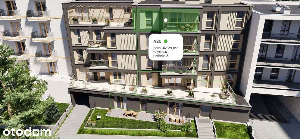 Nowe Mieszkanie 42,29 m2 > ul. Klonowa