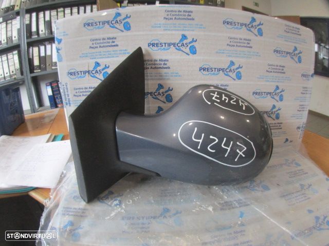 Espelho Esp4247 RENAULT TWINGO 2 FASE 1 2007 1.2I 75CV 3P CINZA ESQ ELETRICO 5 PINOS - 2