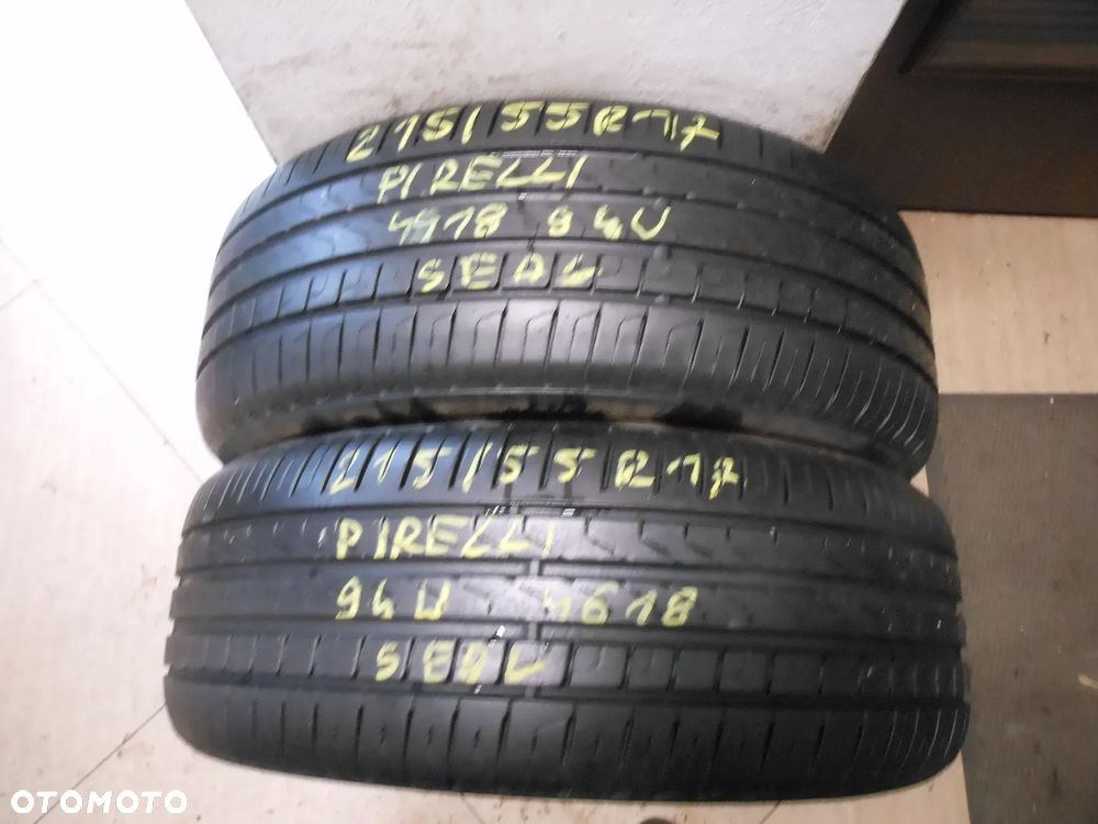 Opony 215/55r17 pirelli cinturato p7 6,6mm lato para - 1