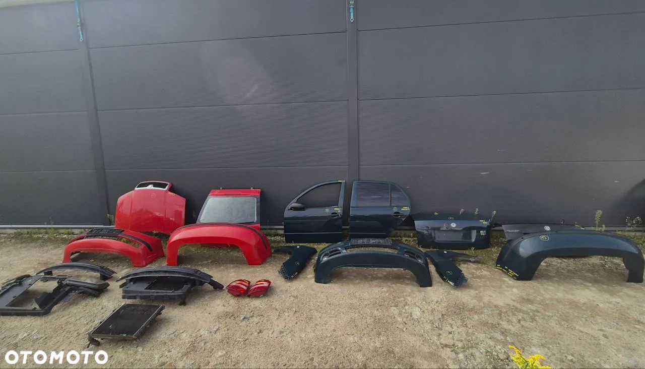 SKODA FABIA I ZDERZAK ZŁOTY ZIELONY KLAPA BŁOTNIK REFLEKTOR LAMPA PAS PRZEDNI WZMOCNIENIE - 1