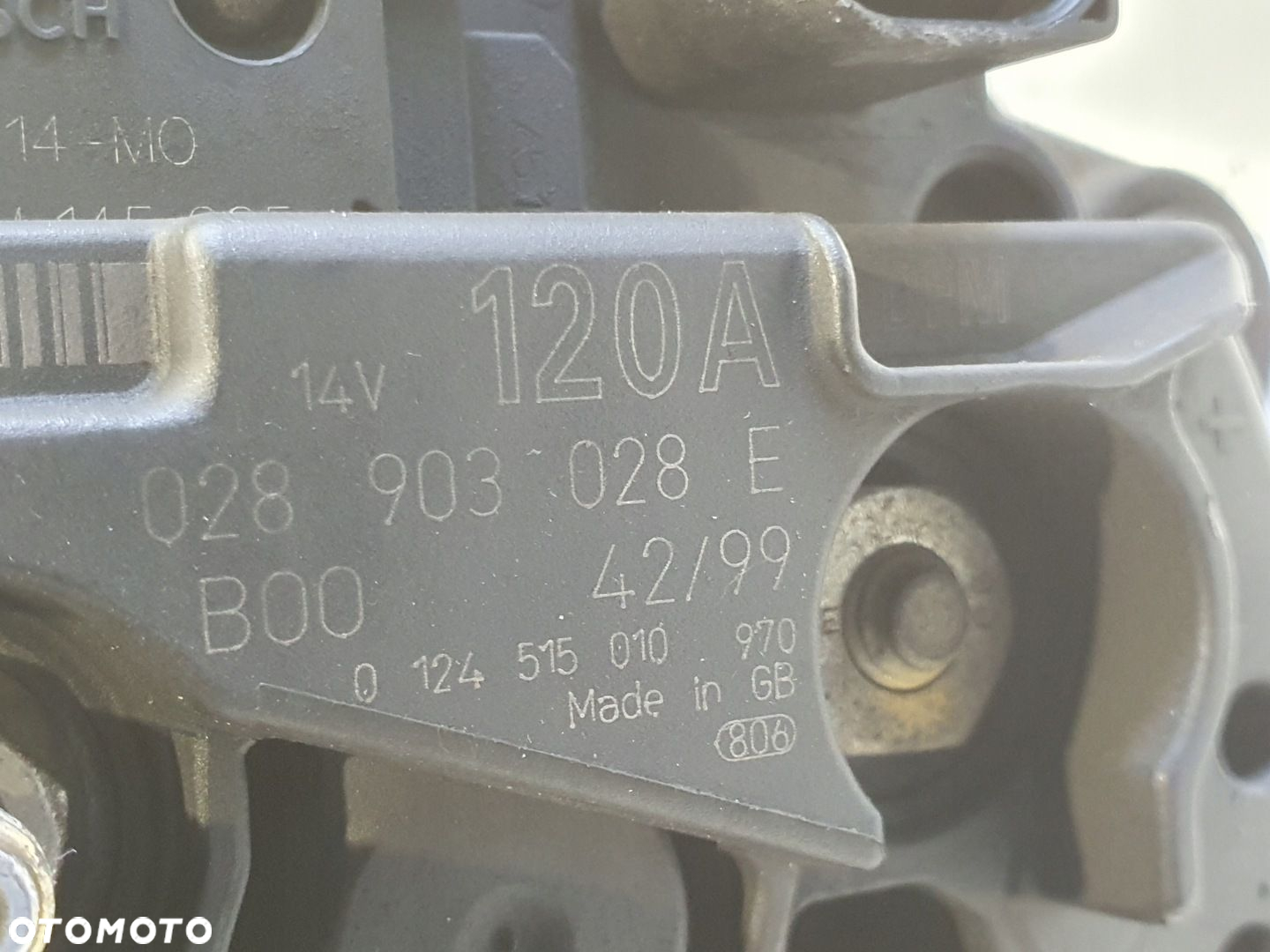 Audi TT 1.8 T ALTERNATOR bosch 028903028E 120A - 2