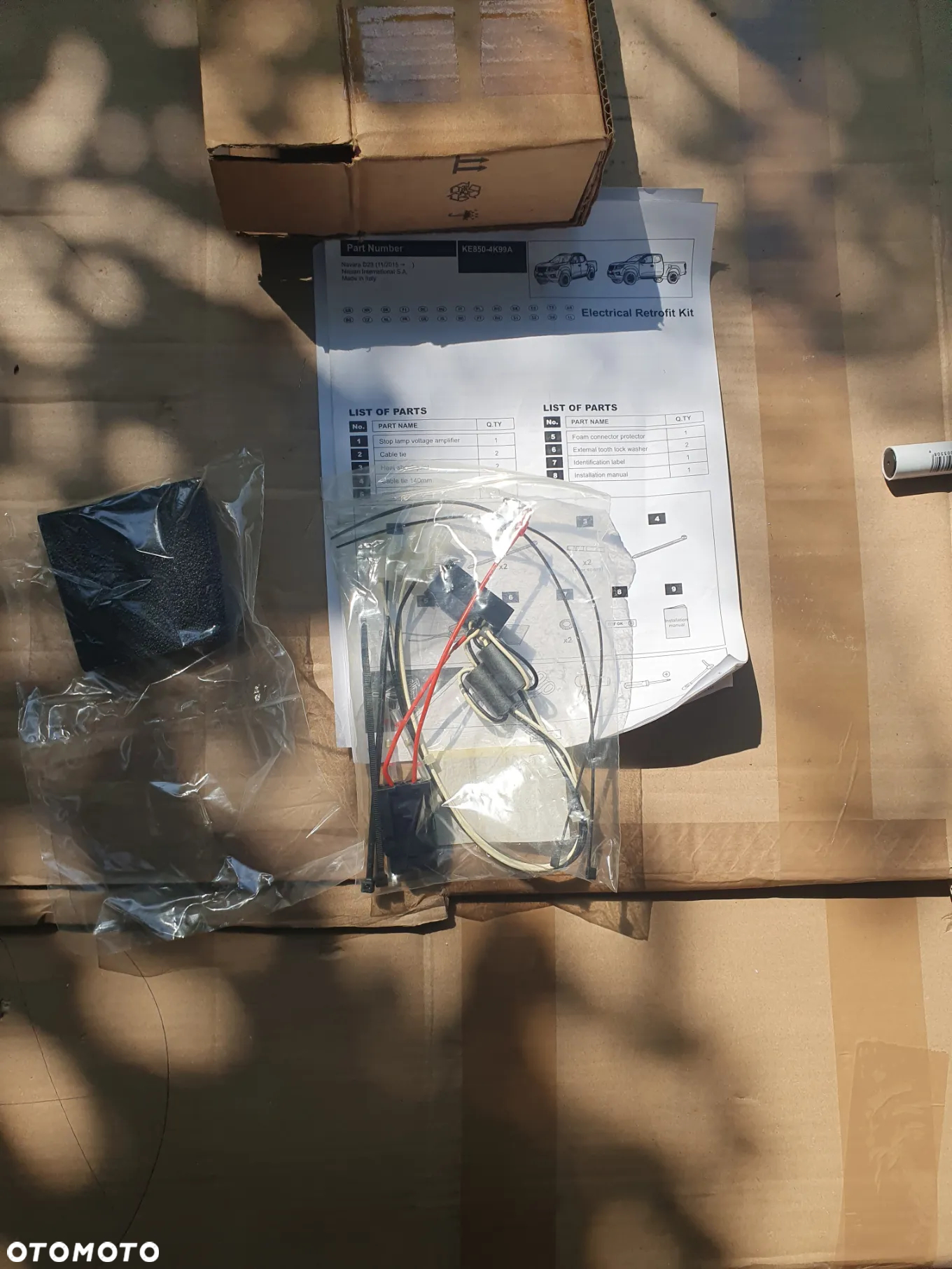 Nissan Navara D23 KE850-4K99A Wiązka instalacji elektrycznej tylnej paki zabudowy - 2