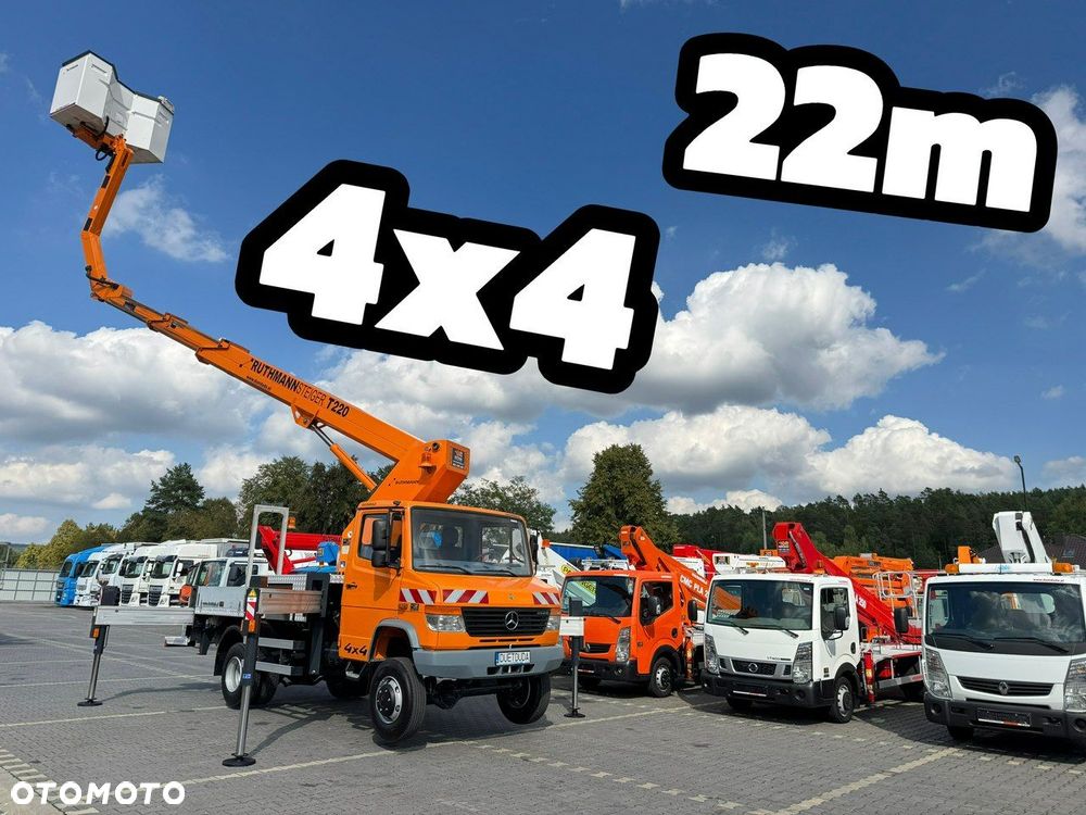 Mercedes-Benz Vario 814 D 4x4 Zwyżka RUTHMANN STEIGER T220 Podnośnik Koszowy - 3