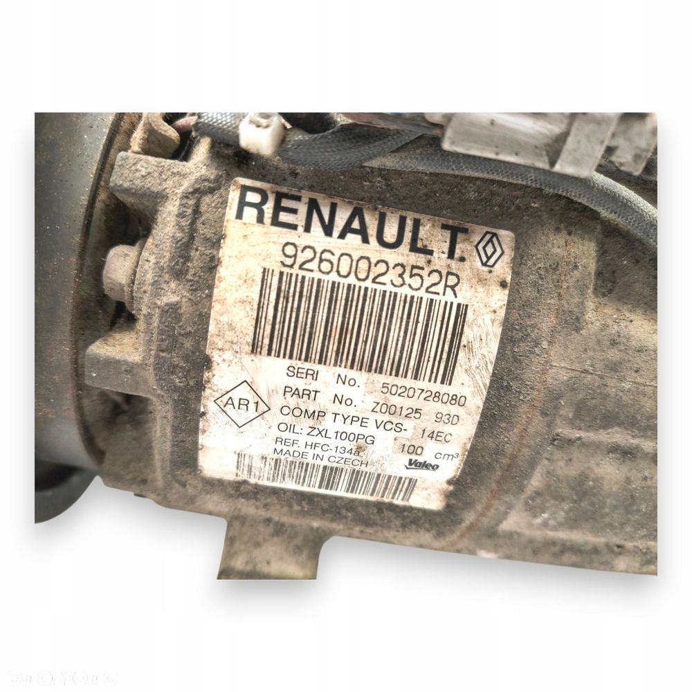 SPRĘŻARKA KLIMATYZACJI Renault Kangoo II Megane III 1.5 dCi 926002352R - 5