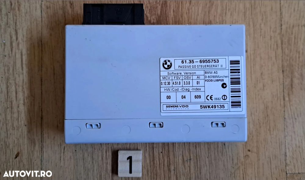 Unitate modul calculator ECU Keyless Go Acces Confort Original BMW E841 E87+LCI E82 E88 E90+LCI E91+LCI E92+LCI E84 E89 - 1